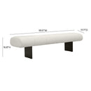 Karol Cream Performance Vegan Leather Bench