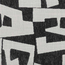 Lena Black and White Jacquard Bench