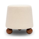 Jaine Cream Boucle Stool