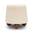 Jaine Cream Boucle Stool