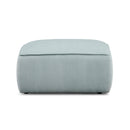 Travie Sea Foam Performance Corduroy Velvet Ottoman