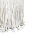 Shag Me Ivory Performance Vegan Leather Ottoman