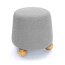 Jaine Stone Grey Loose Mohair Ottoman