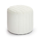 Pouch Cream Chenille Ottoman