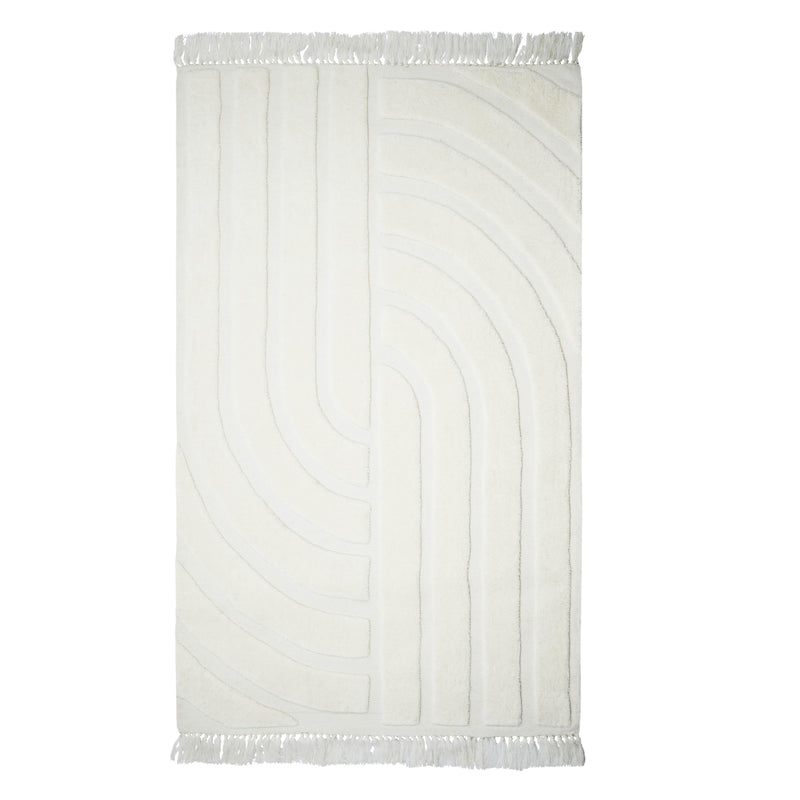 Loop White 8' x 10' Area Rug