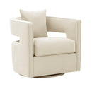 Kennedy Cream Velvet Swivel Chair
