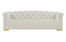 Farah Cream Velvet Sofa