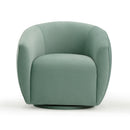 Jordan Sea Blue Velvet Swivel Chair