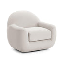 Tiago Cream Velvet Swivel Chair
