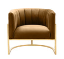 Magnolia Cognac Velvet Chair - UK
