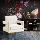 Avery Cream Velvet Chair - UK