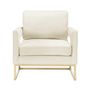 Avery Cream Velvet Chair - UK