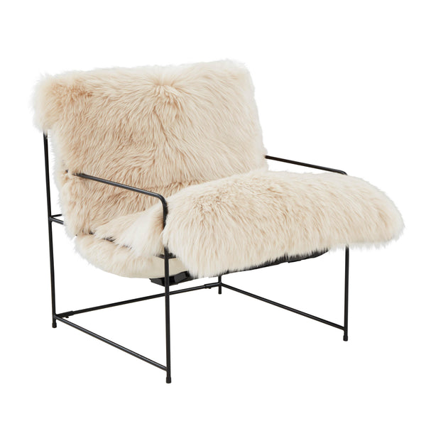 Kimi Natural Genuine Sheepskin Chair - UK
