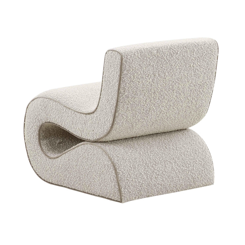 Senna Speckled Grey Boucle Accent Chair - UK