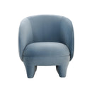 Kiki Blue Stone Velvet Accent Chair