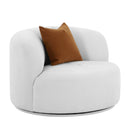 Fickle Grey Velvet Swivel Chair - UK