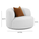 Fickle Grey Velvet Swivel Chair - UK