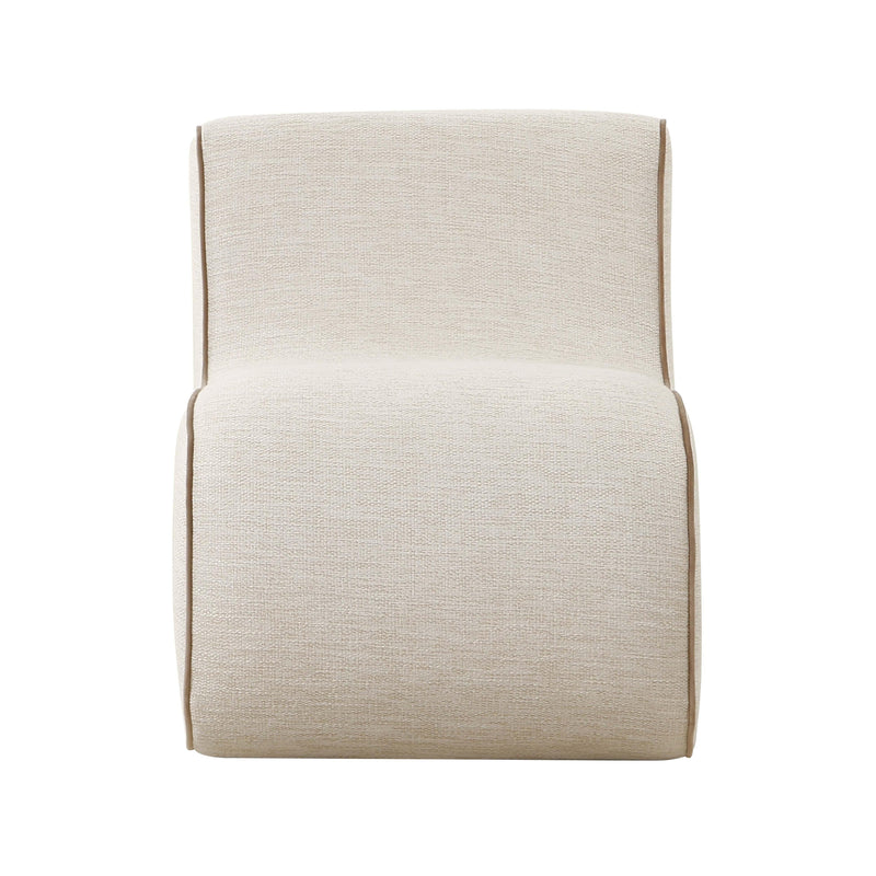 Senna Cream Basketweave Accent Chair - UK