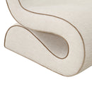 Senna Cream Basketweave Accent Chair - UK