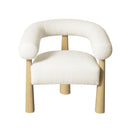 Spara Cream Boucle Accent Chair - UK
