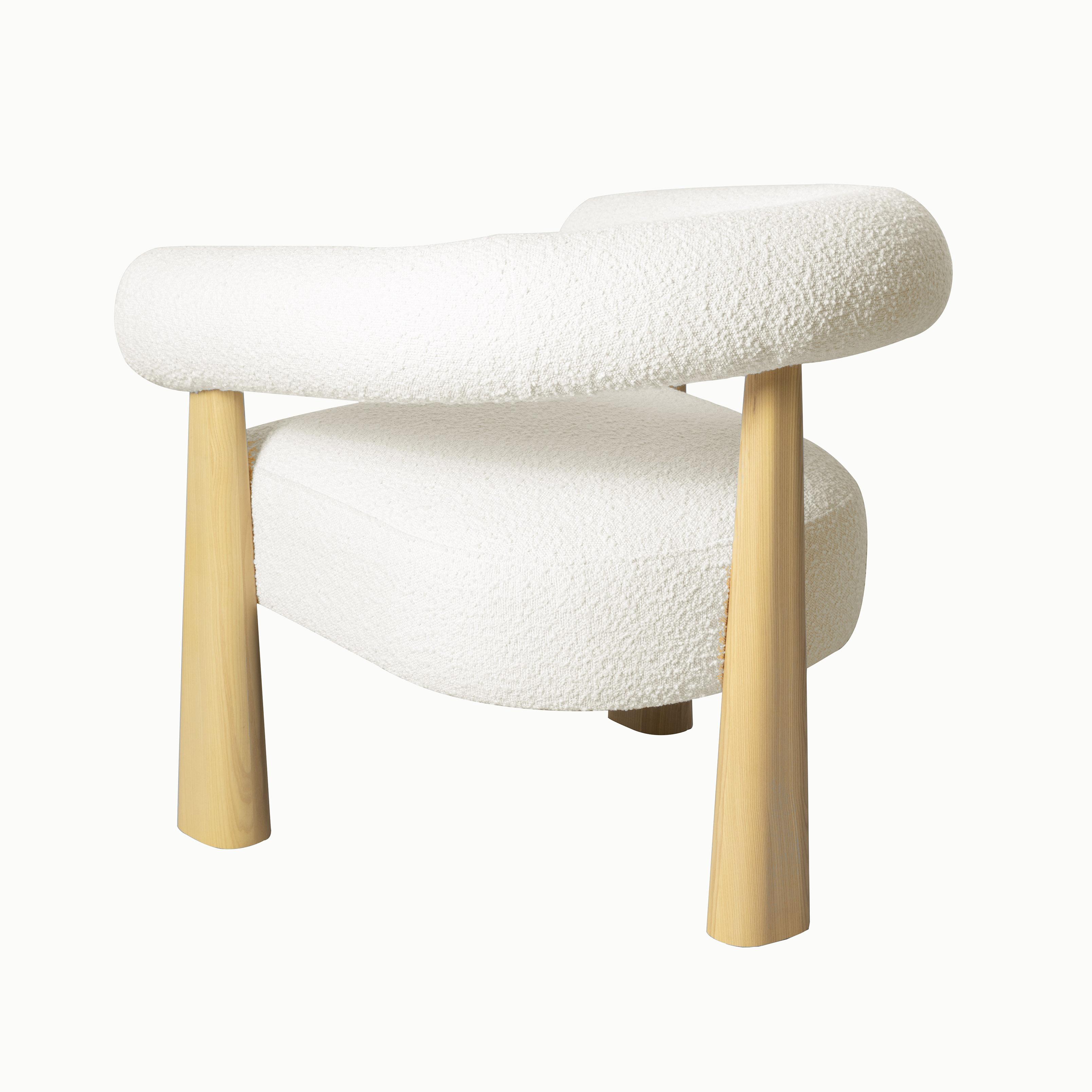 Spara Cream Boucle Accent Chair - UK