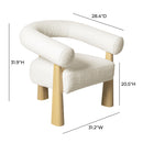 Spara Cream Boucle Accent Chair - UK