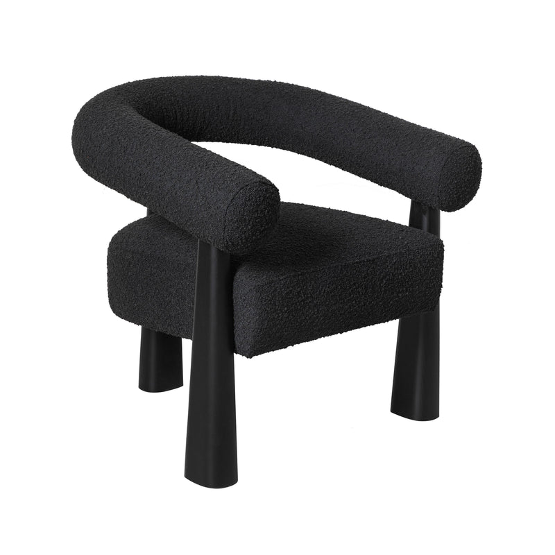 Spara Black Boucle Accent Chair - UK