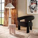 Spara Black Boucle Accent Chair - UK