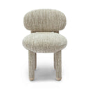 Manu Beige Nubby Performance Fabric Side Chair