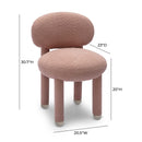 Manu Rose Pink Performance Boucle Side Chair