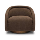 Rory Chocolate Brown Boucle Swivel Chair