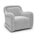 Charli Grey Boucle Swivel Chair
