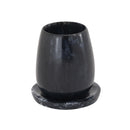 Rounded Black Swirl Resin Kiddush Cup
