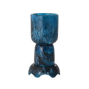 Platform Blue Swirl Resin Kiddush Cup