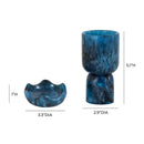 Platform Blue Swirl Resin Kiddush Cup
