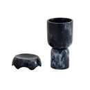 Platform Black Swirl Resin Kiddush Cup