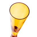 Flute Amber Champagne Glasses - Set of 4