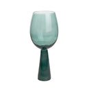Rose Green Wine Glasses - Set of 4