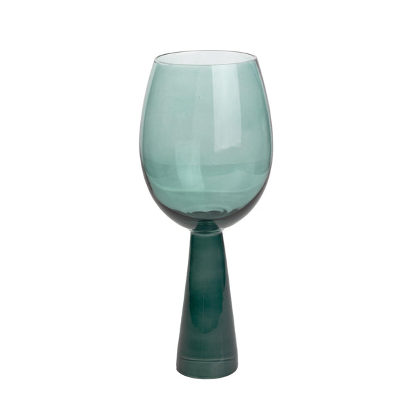 Rose Green Wine Glasses - Set of 4