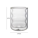 Waves Clear Water Glass - Set of 4