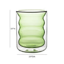 Waves Green Water Glass - Set of 4