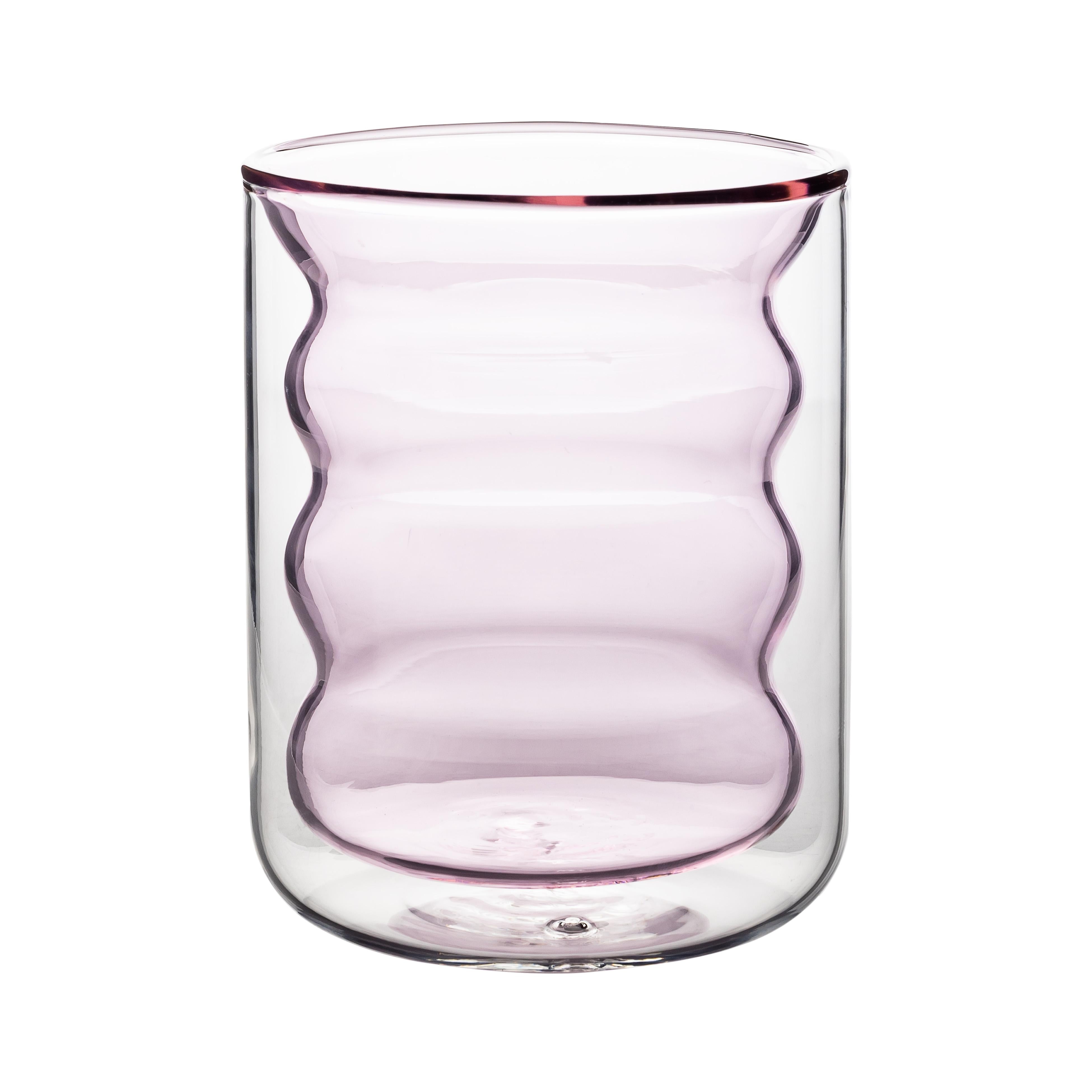 Waves Blush Water Glass - Set of 4
