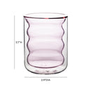 Waves Blush Water Glass - Set of 4
