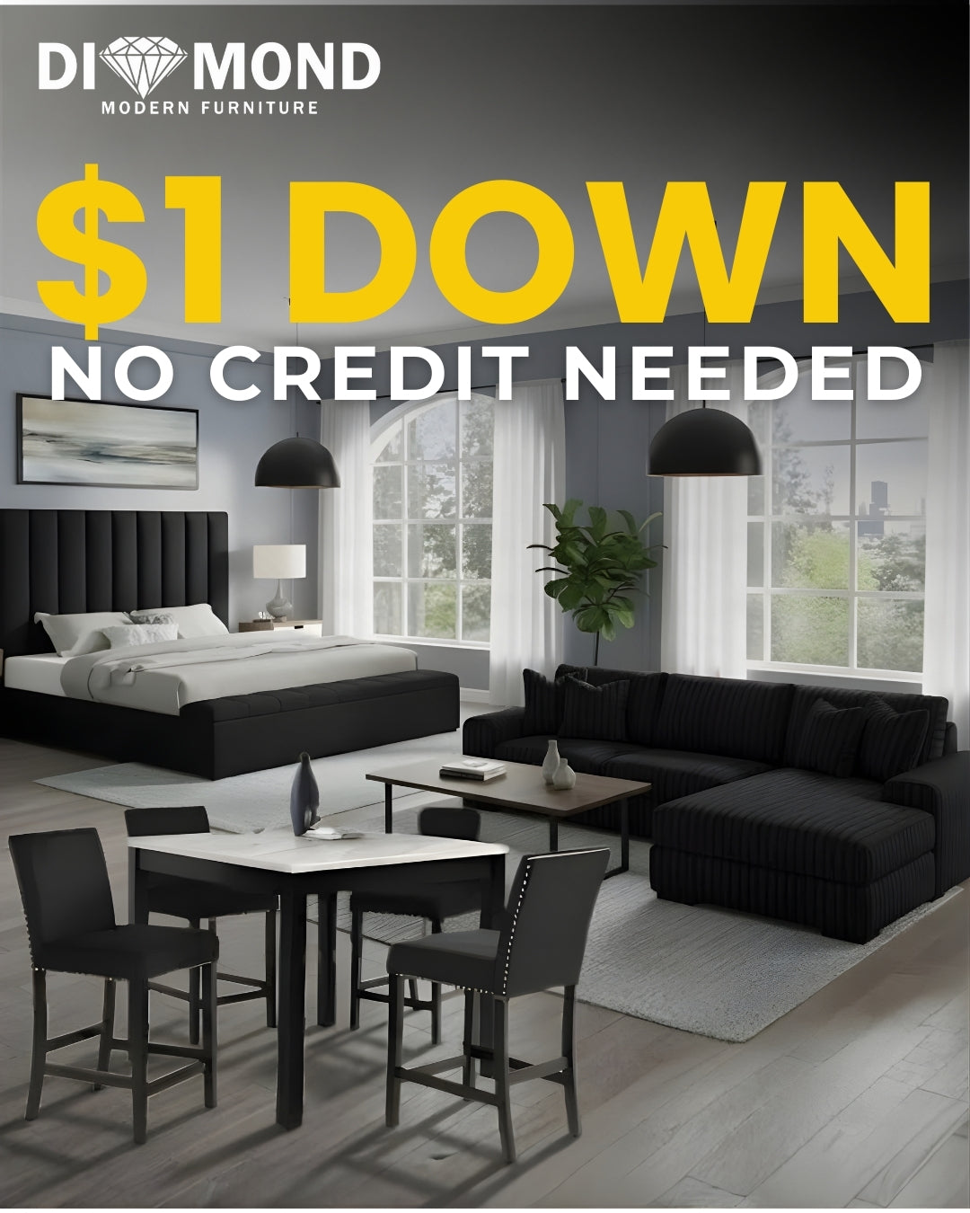 3-piece Sunday 3-room package