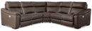 3-Piece Power Reclining Sectional Loveseat with Console