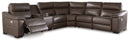 3-Piece Power Reclining Sectional Loveseat with Console