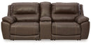 Dunleith 3-Piece Power Reclining Loveseat with Console