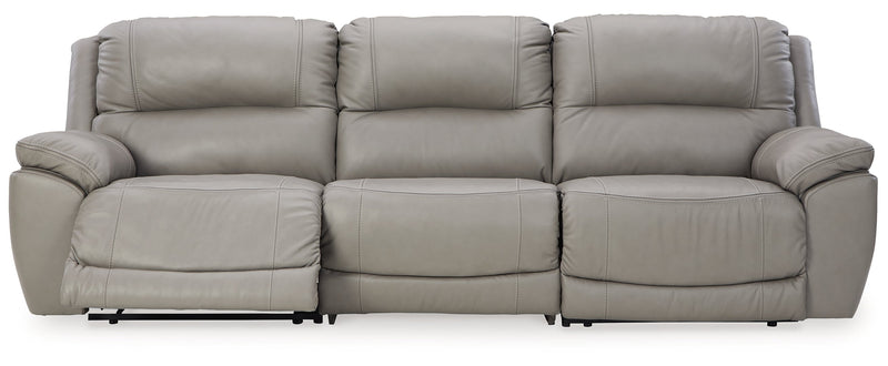 Dunleith 3-Piece Power Reclining Sectional Loveseat with Console