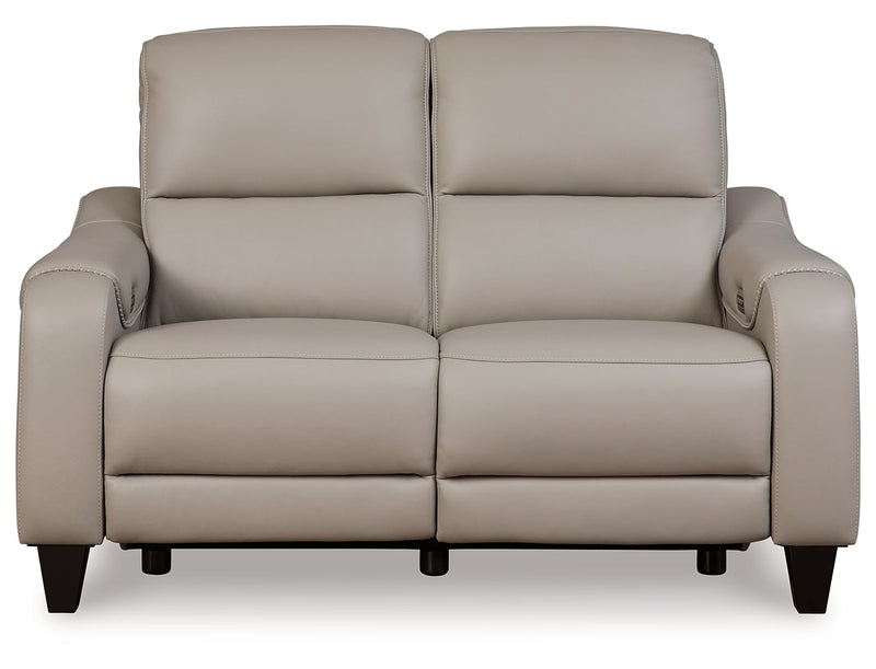 Mercomatic PWR REC Loveseat/ADJ Headrest