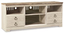 Willowton LG TV Stand w/Fireplace Option